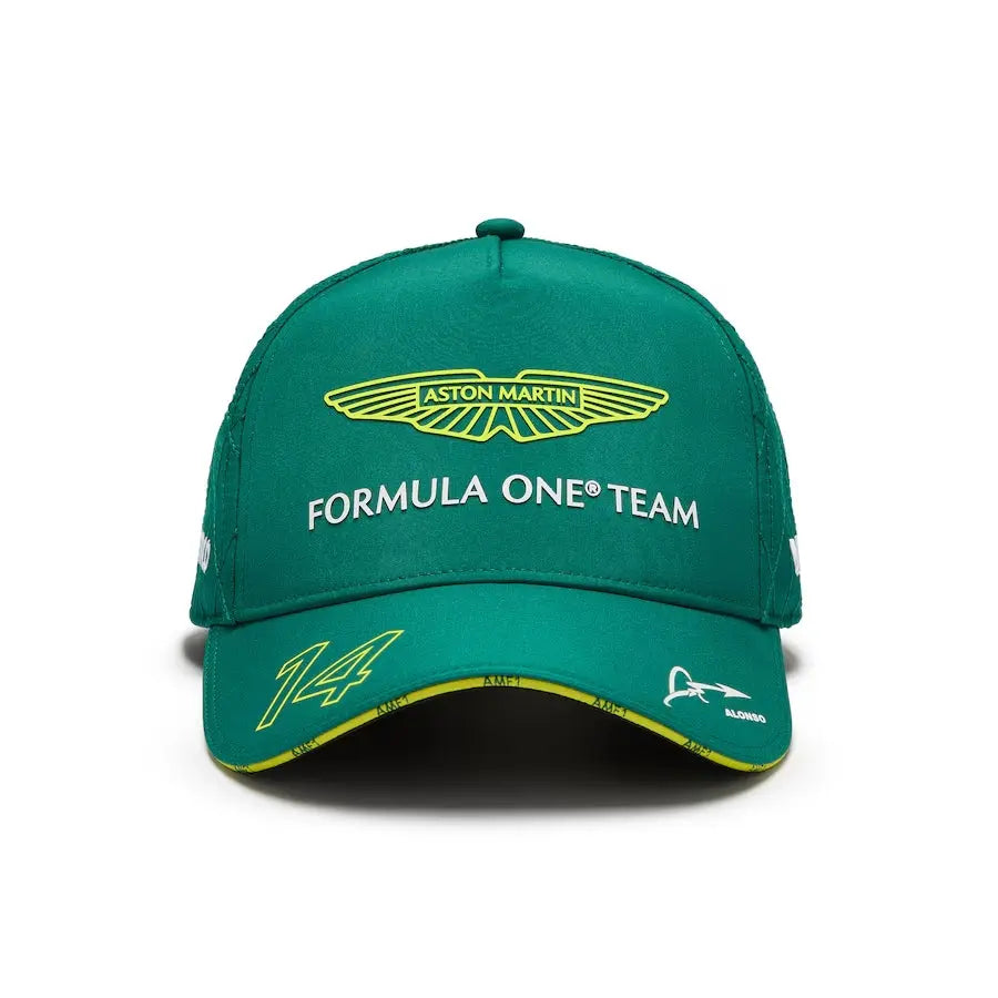 Aston Martin Aramco F1 2024 Fernando Alonso Team Cap - Green Dashing Racegear