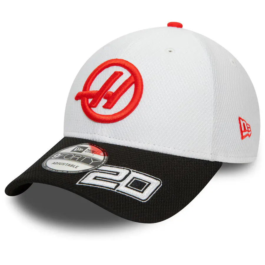 Haas F1 2023 Team New Era Kevin Magnussen 9FIFTY Pre Curve Cap Dashing Racegear