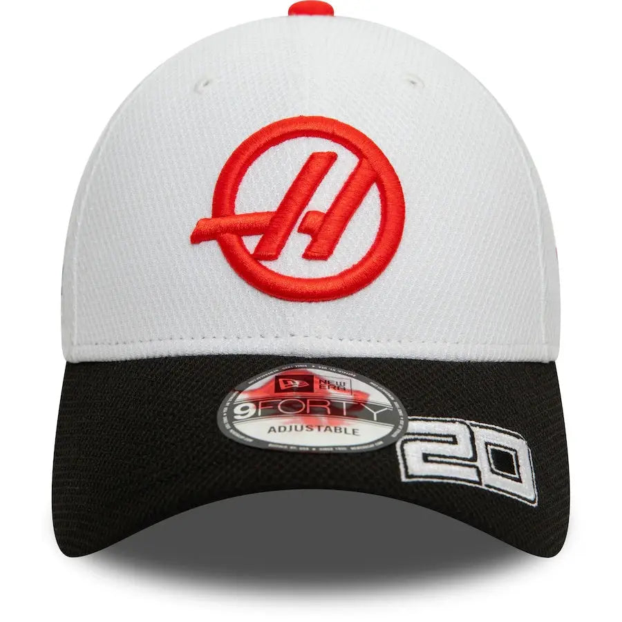 Haas F1 2023 Team New Era Kevin Magnussen 9FIFTY Pre Curve Cap Dashing Racegear