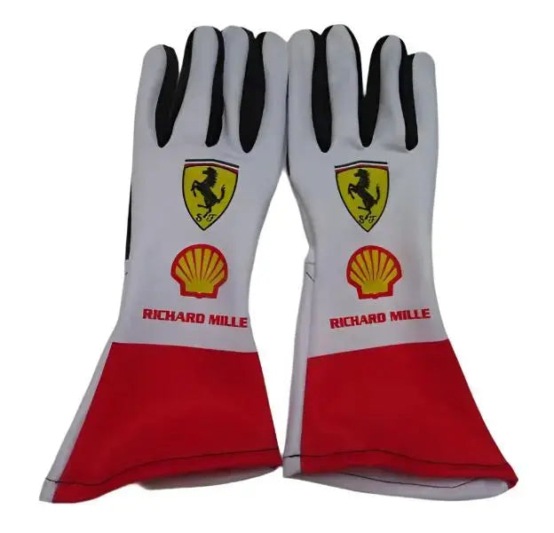 2023 Charles Leclerc Ferrari F1 Race Gloves-MONACO GP Dashing Racegear